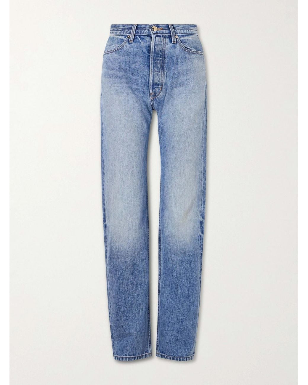 RÙADH Blue Agnes Recycled Straight-Leg Jeans