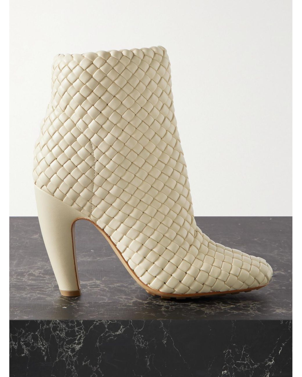 Bottega Veneta Natural Canalazzo Ankle Boot