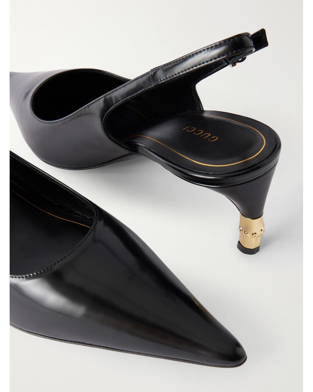 Gucci Black Castello 60 Leather Pumps