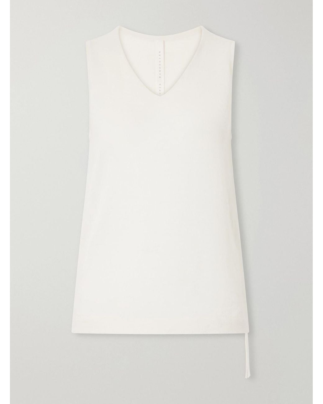 Lauren Manoogian White Alpaca And Merino Wool-Blend Tank