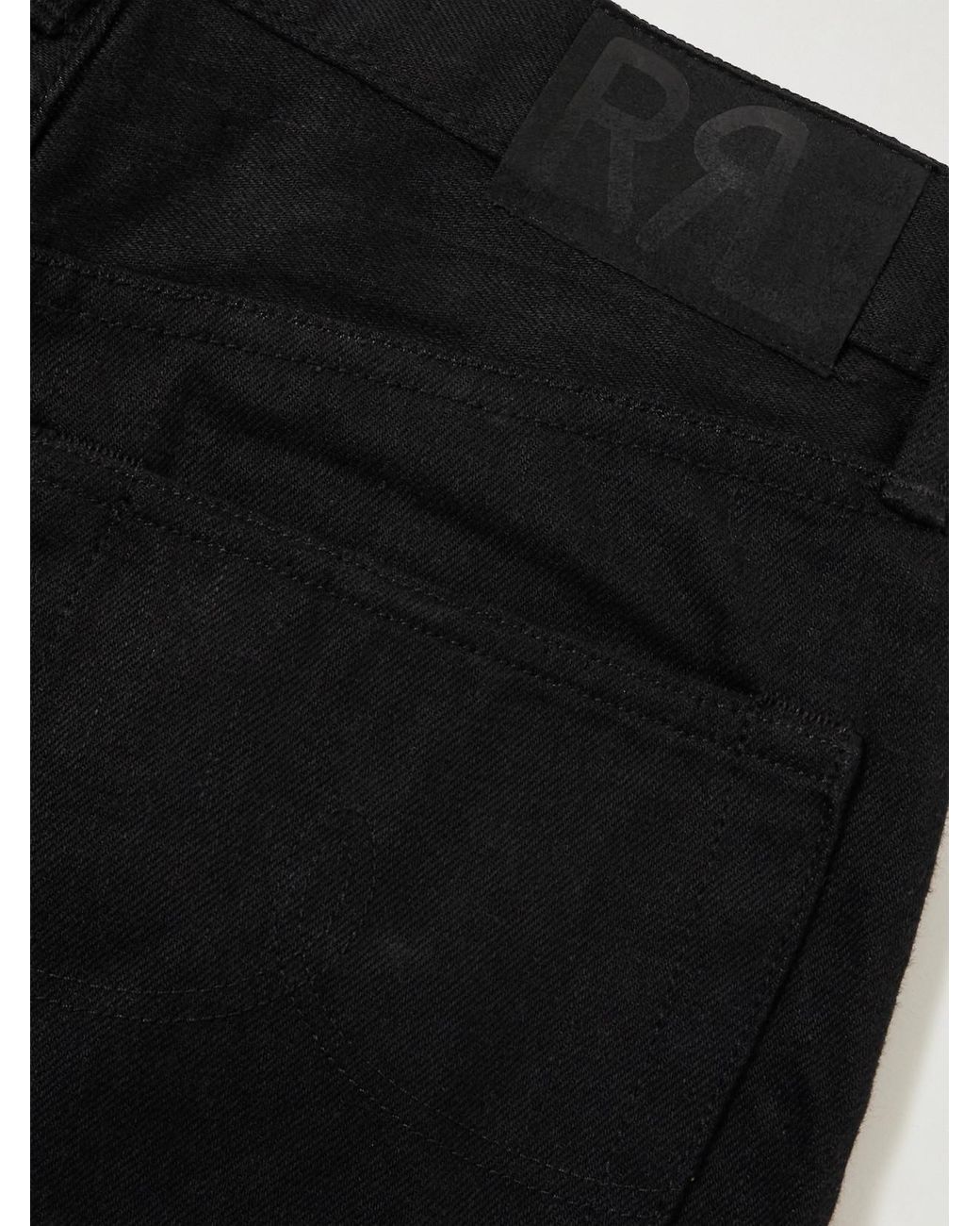 RRL Black High-Rise Wide-Leg Jeans
