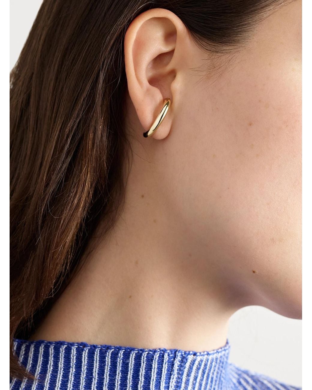 STONE AND STRAND Natural Golden Glow 14-Karat Single Earring