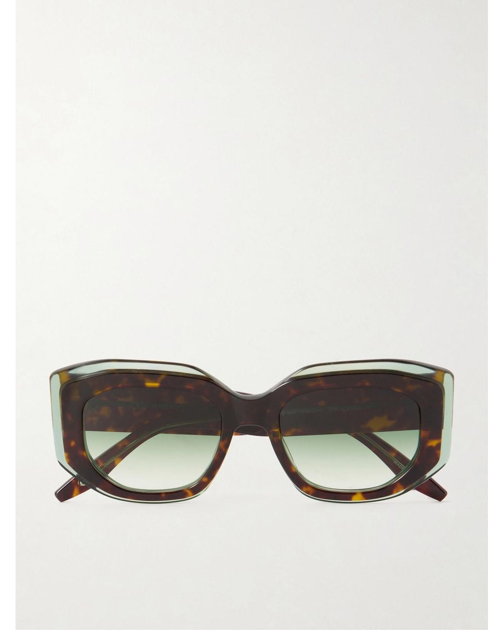 Barton Perreira Multicolor Crescendo Square-Frame Acetate Sunglasses
