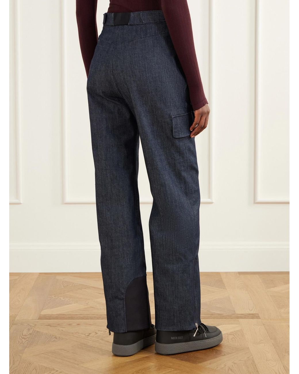 CORDOVA Blue Zurs Denim-Effect Straight-Leg Ski Pants