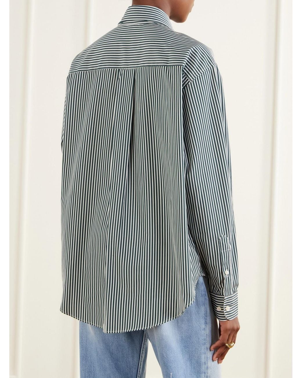 Comme Si Blue La Shirt Classica Cotton-Poplin Shirt