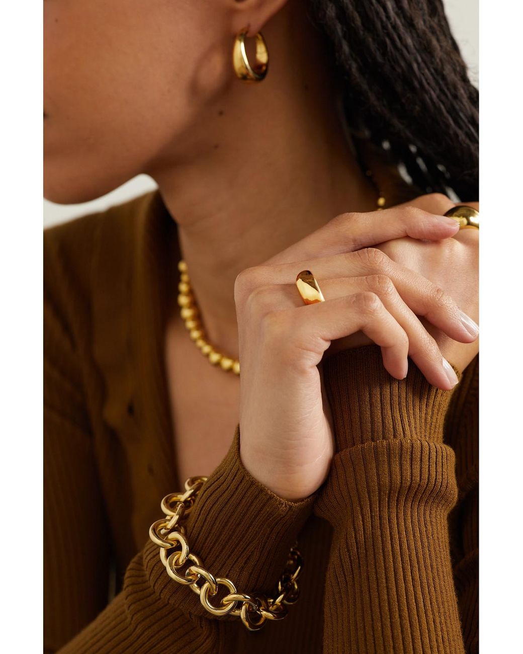 LIE STUDIO Metallic The Anna-Plated Ring