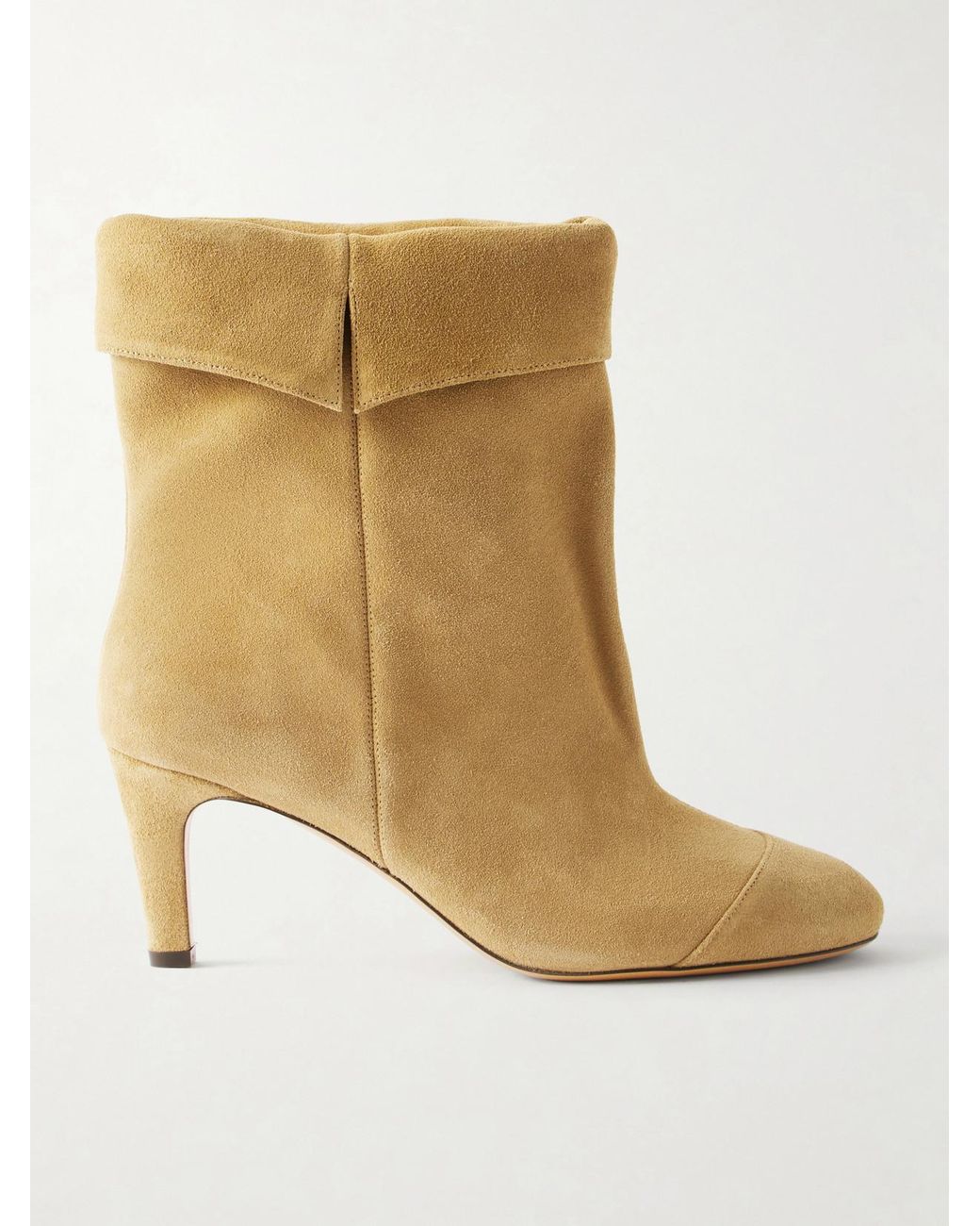 Isabel Marant Natural Eldra Suede Ankle Boots