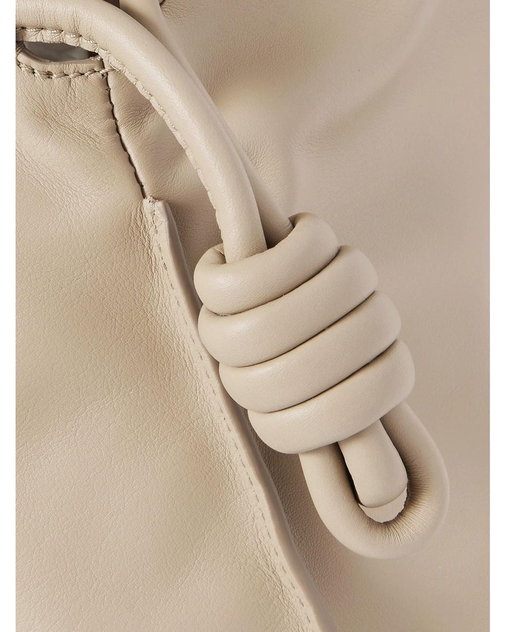 Loewe Natural Flamenco Leather Clutch