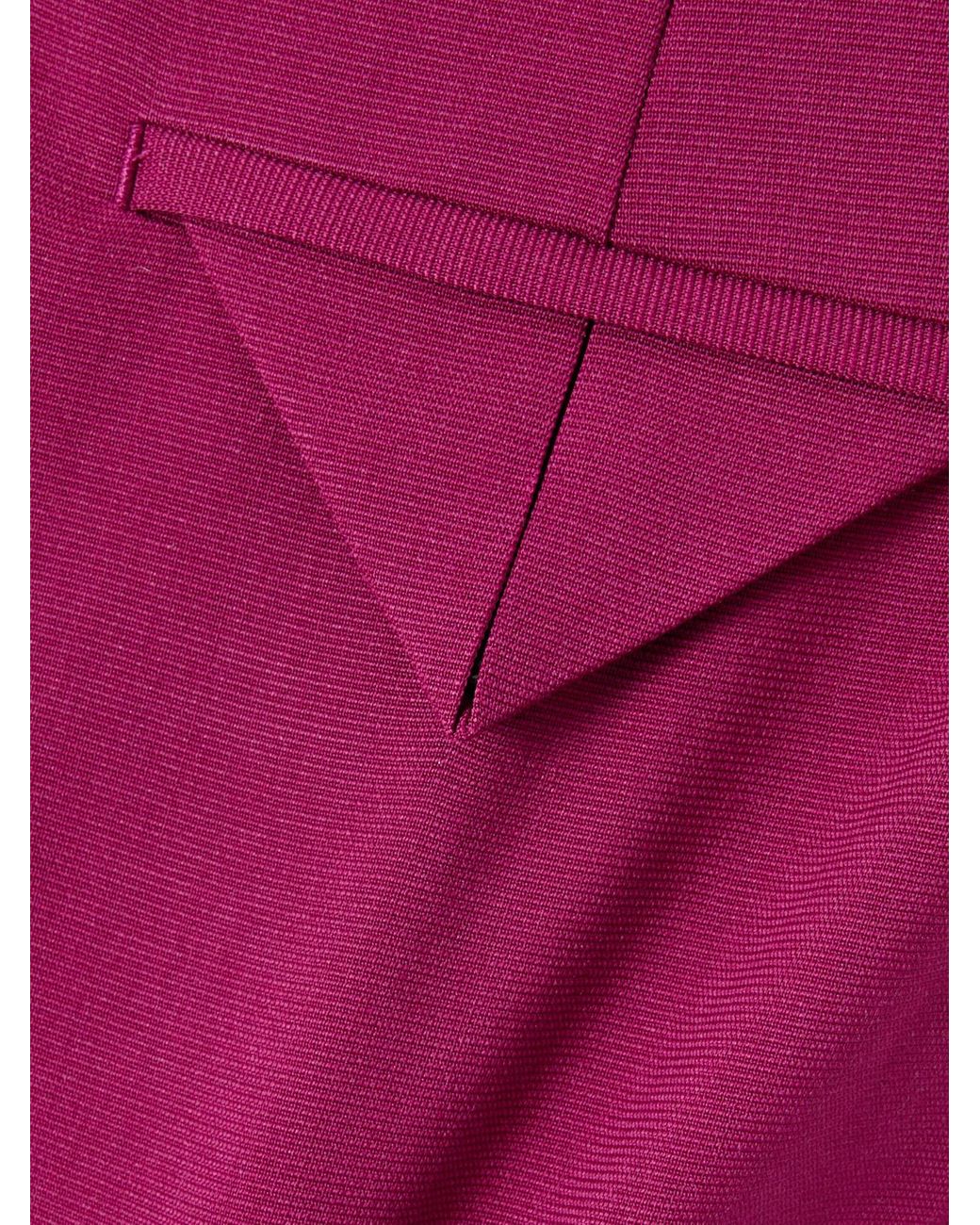 Bottega Veneta Pink Twill Wide-Leg Pants
