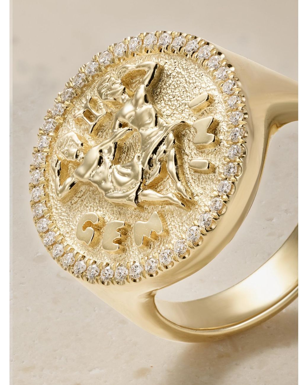 Anita Ko Natural Zodiac 18-Karat Diamond Ring