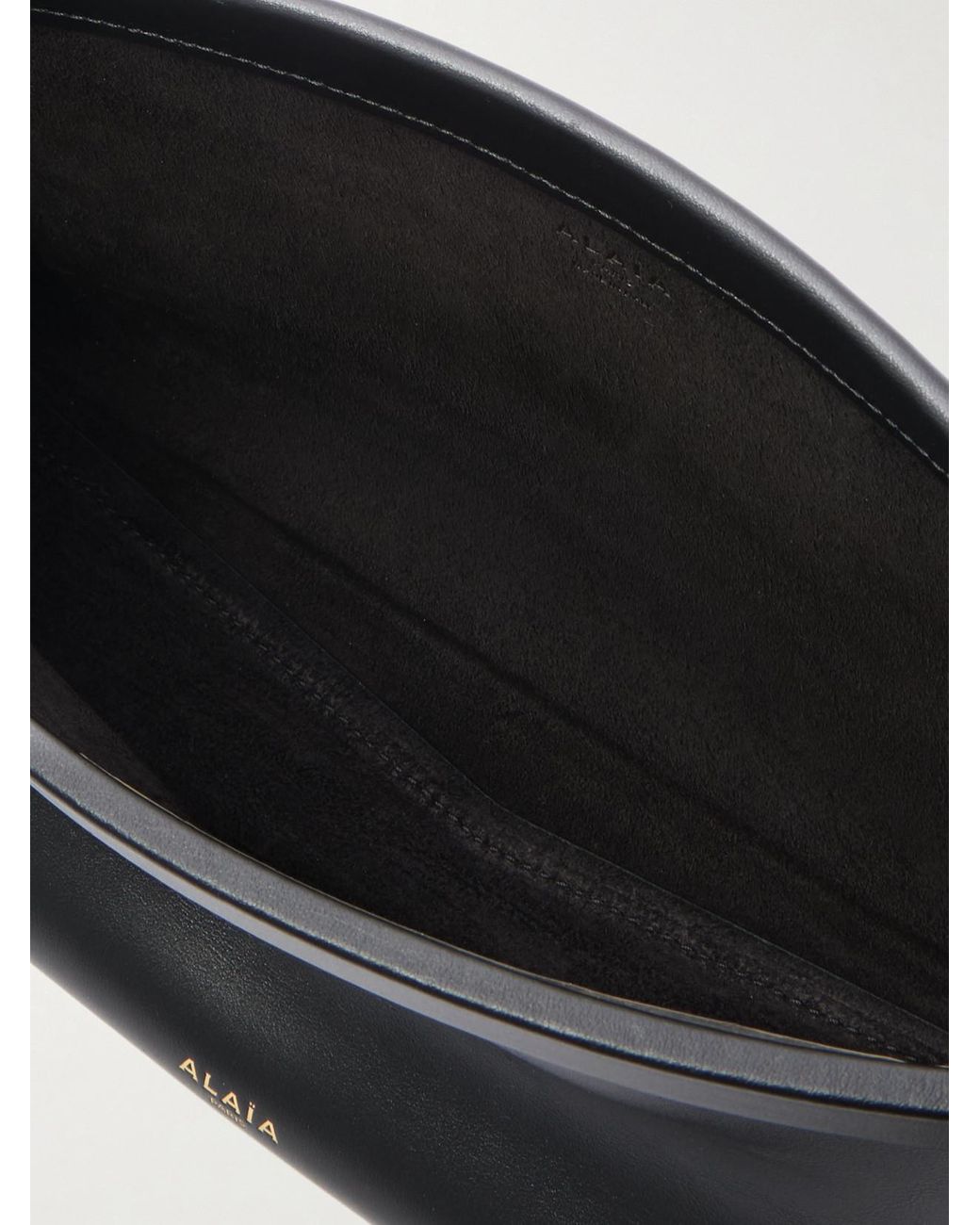 Alaïa Black Click E/W Medium Leather Shoulder Bag