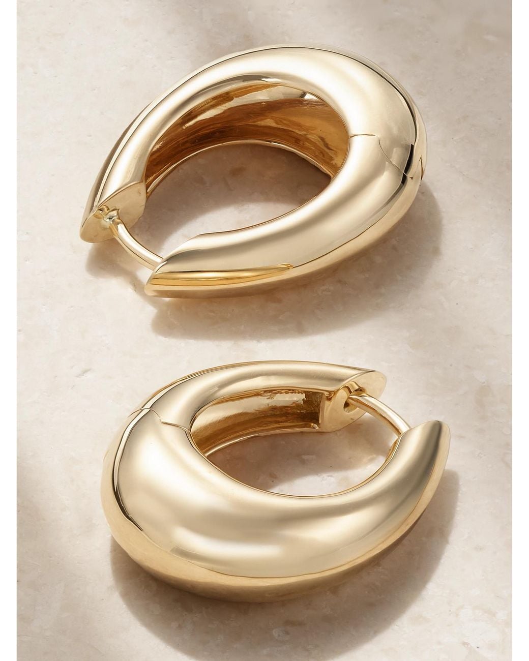 ANANYA Natural Chakra Icon 18-Karat Hoop Earrings