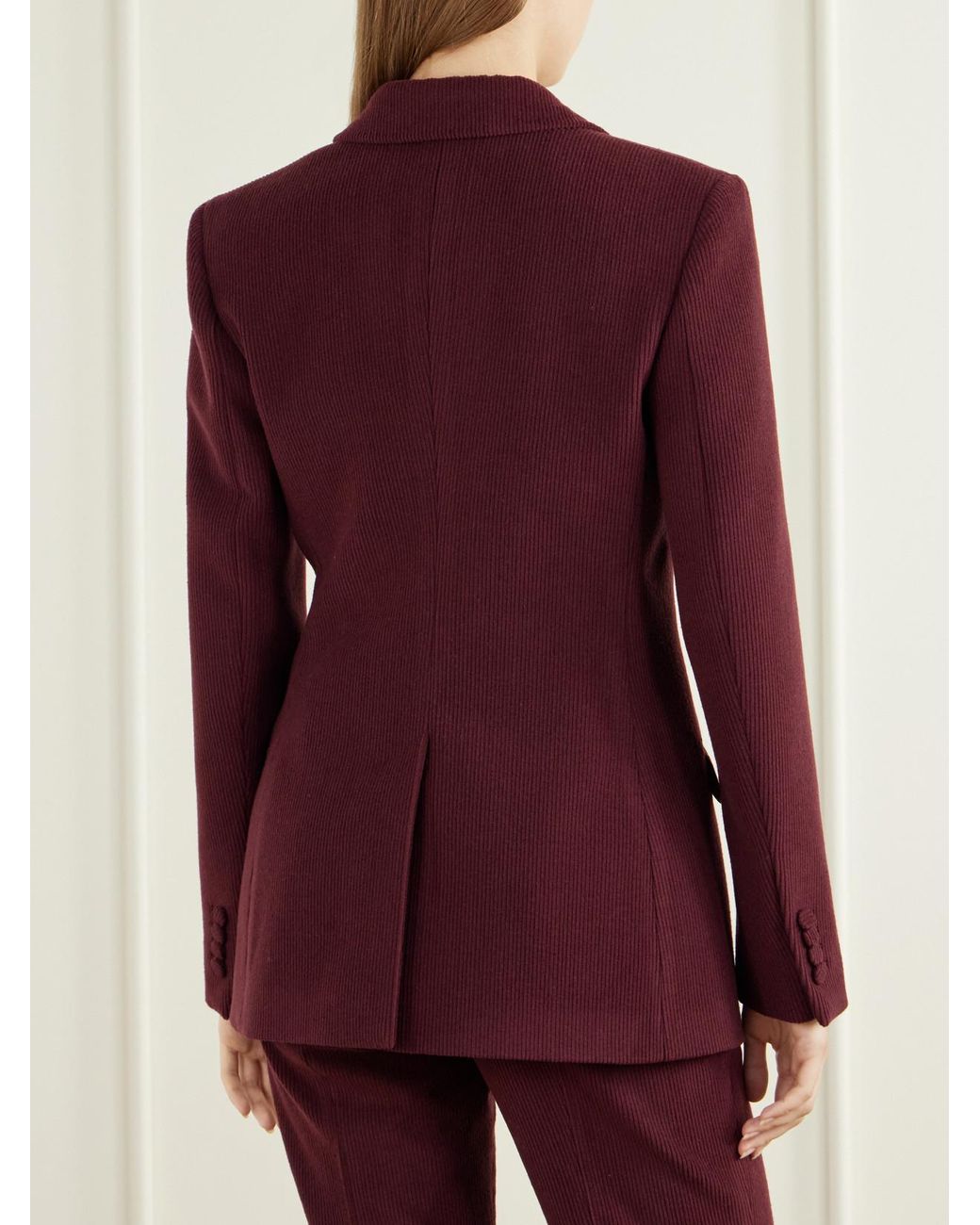 Gabriela Hearst Purple Leiva Cashmere And Wool-Blend Blazer