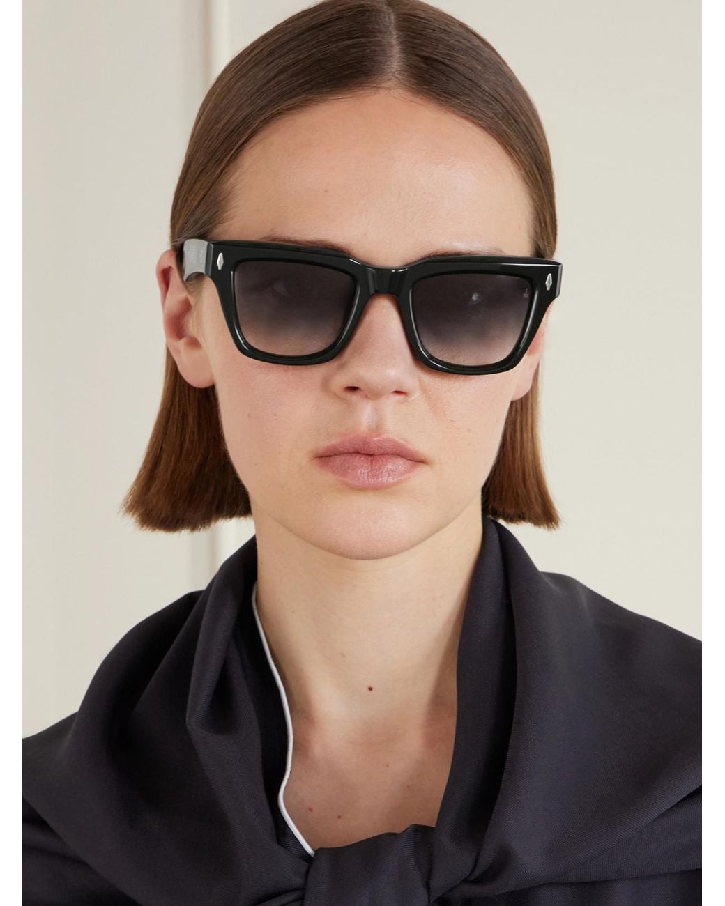 Jacques Marie Mage Black The Shining Torrance Square-Frame Acetate Sunglasses