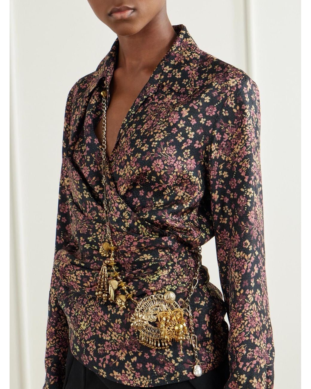 Dries Van Noten White Embellished-Tone Necklace