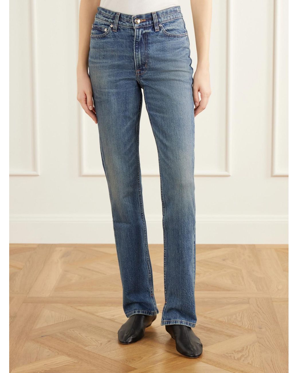 RÙADH Blue The Cecile Slim High-Rise Jeans