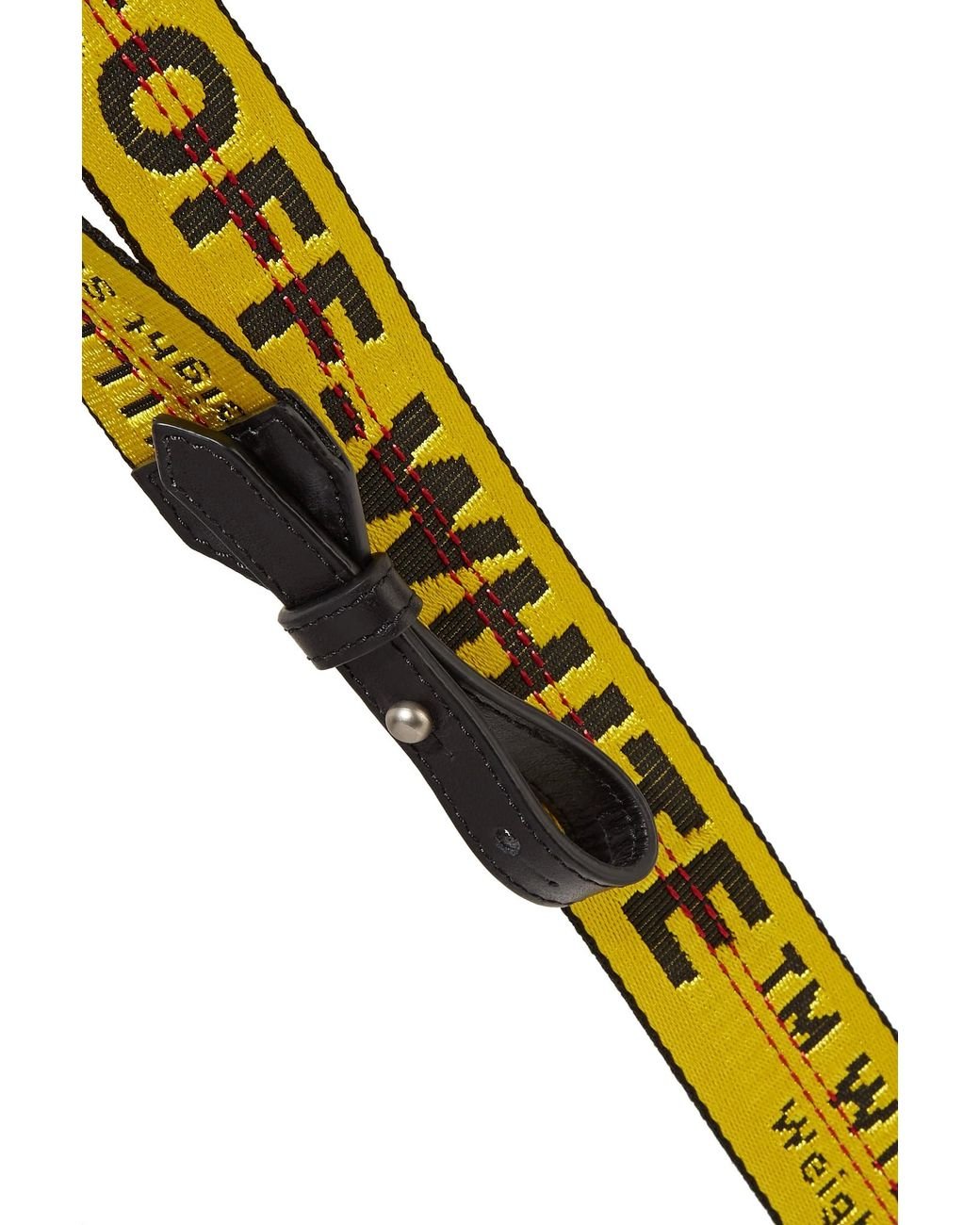 Off white clearance yellow bag strap