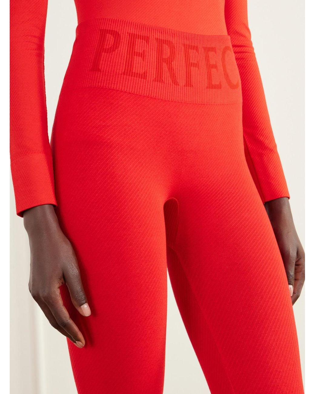Perfect Moment Logo-Embroidered Thermal Modal-Blend Jersey Ski Leggings