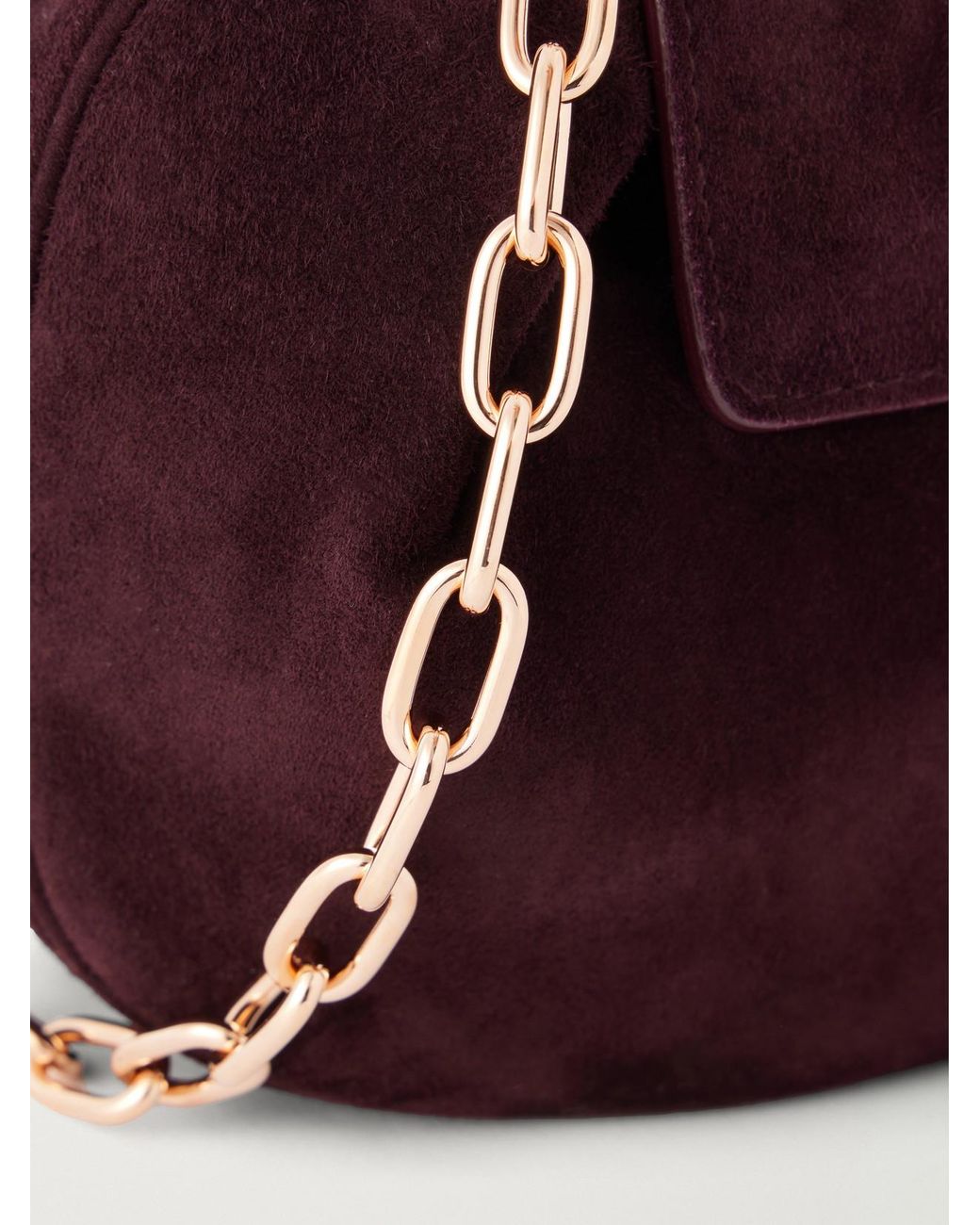 Gabriela Hearst Purple Soft Demi Suede Clutch