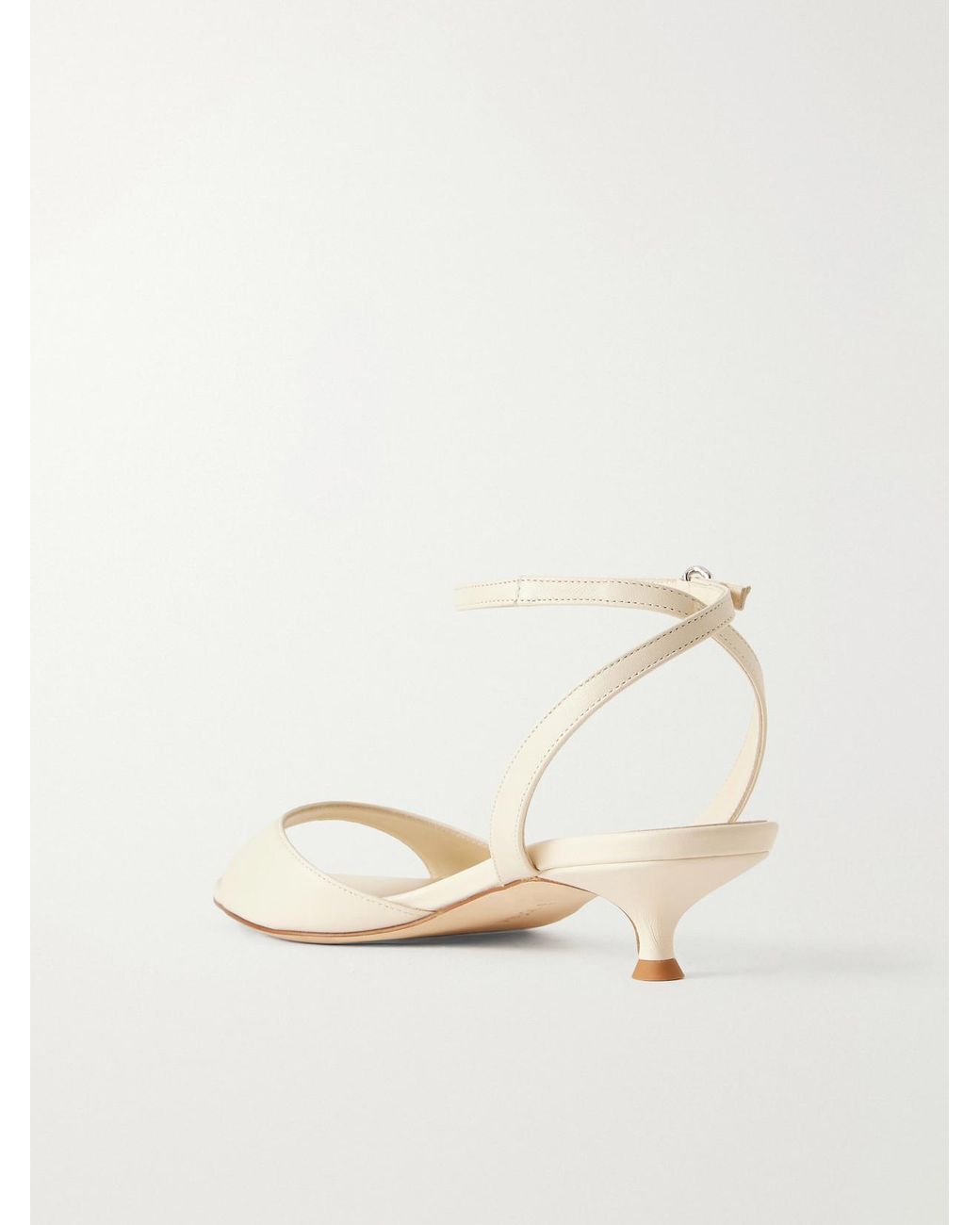 Aeyde Natural Zelia Leather Sandals