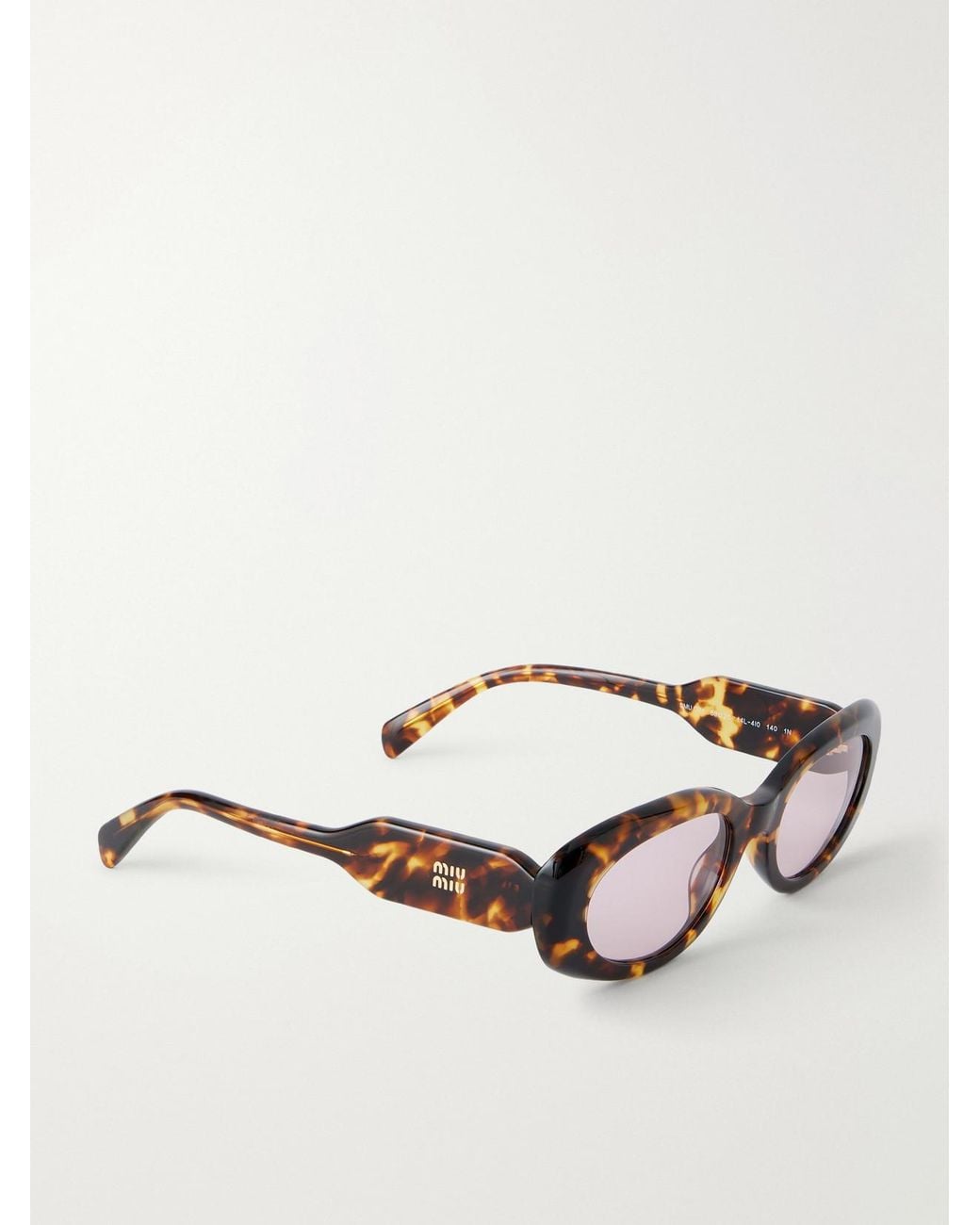 Miu Miu Multicolor Round-Frame Acetate Sunglasses
