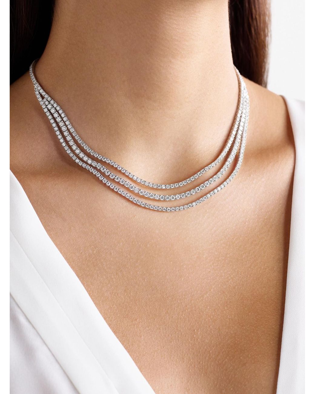 Anita Ko Natural Hepburn 18-Karat Diamond Choker