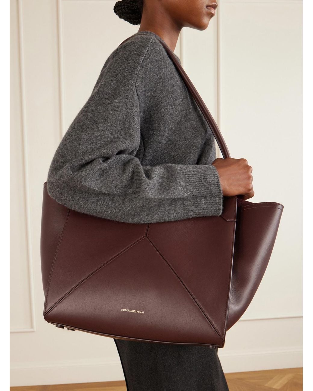 Victoria Beckham Red The Victoria Leather Tote