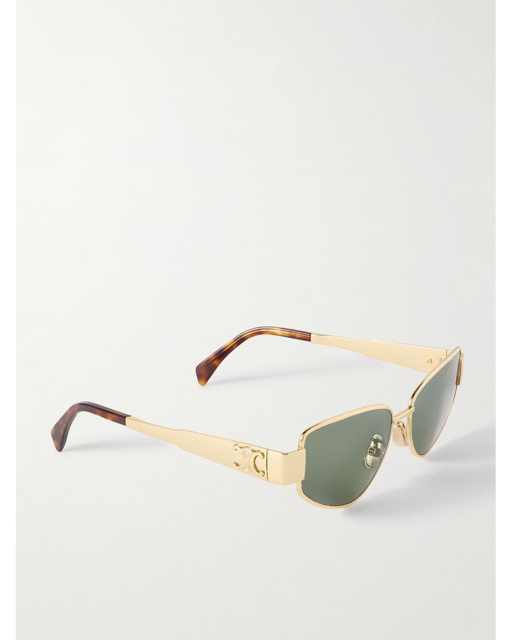 Céline Green Cat-Eye-Tone Sunglasses