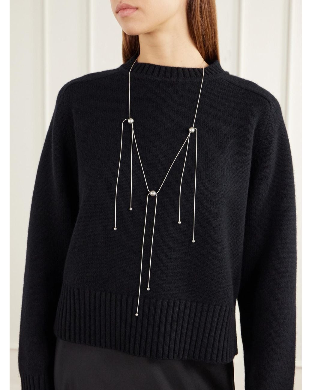 Camille Surault White Pippa Sterling Necklace