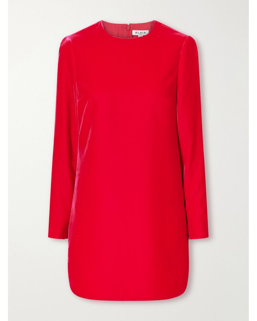 Alaïa Red Velvet Mini Dress