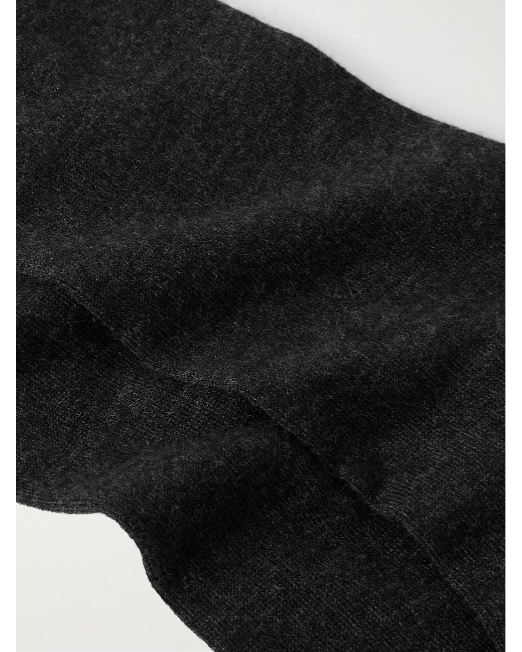 Brunello Cucinelli Black Cashmere-Blend Socks