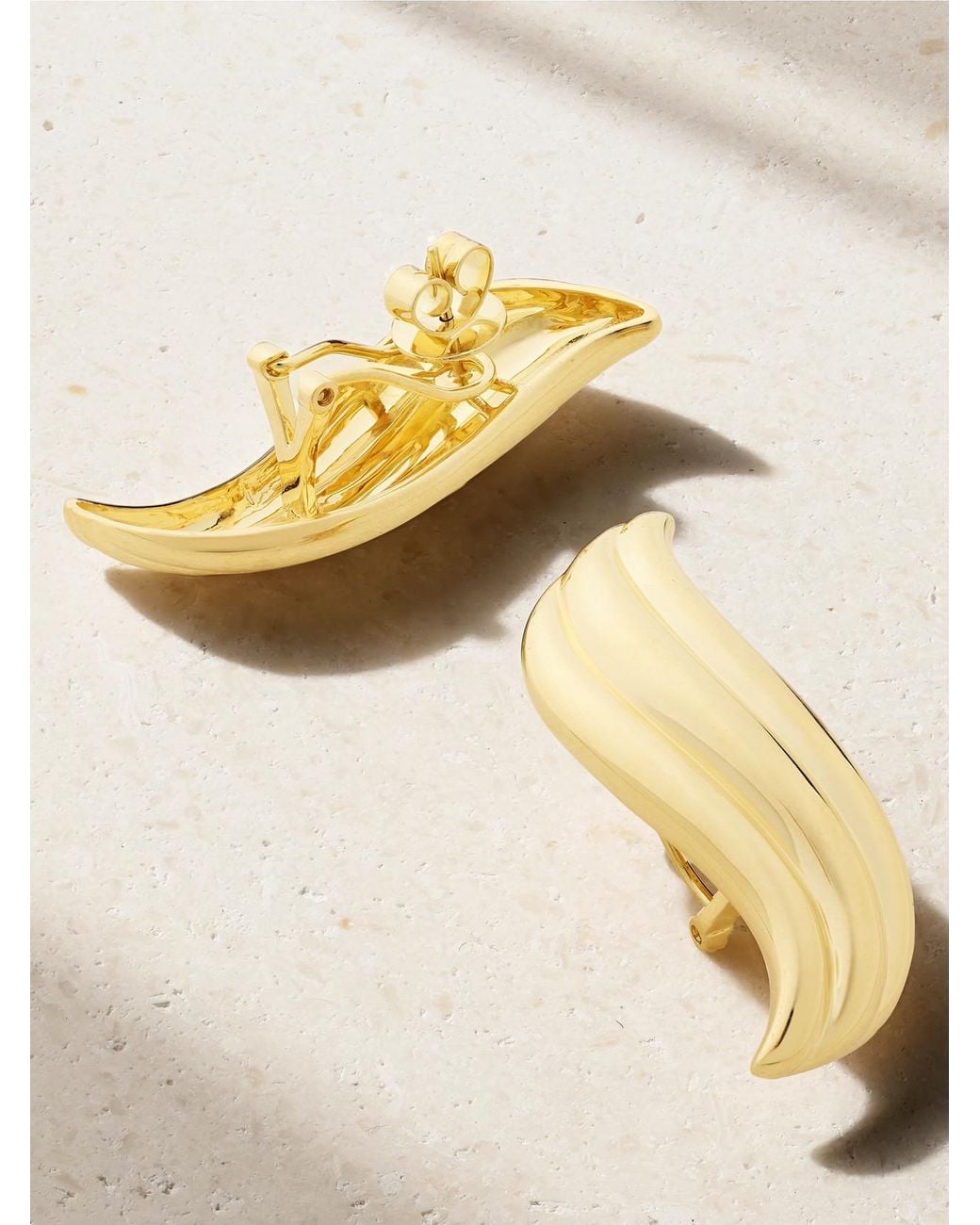Anita Ko Natural Celeste Large 18-Karat Earrings