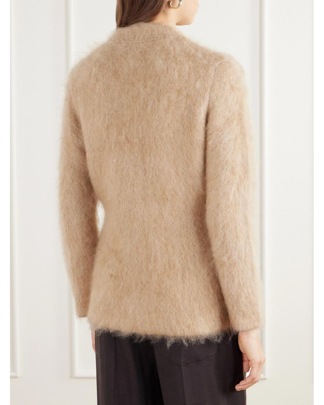 Proenza Schouler Natural Aniza Brushed Cardigan
