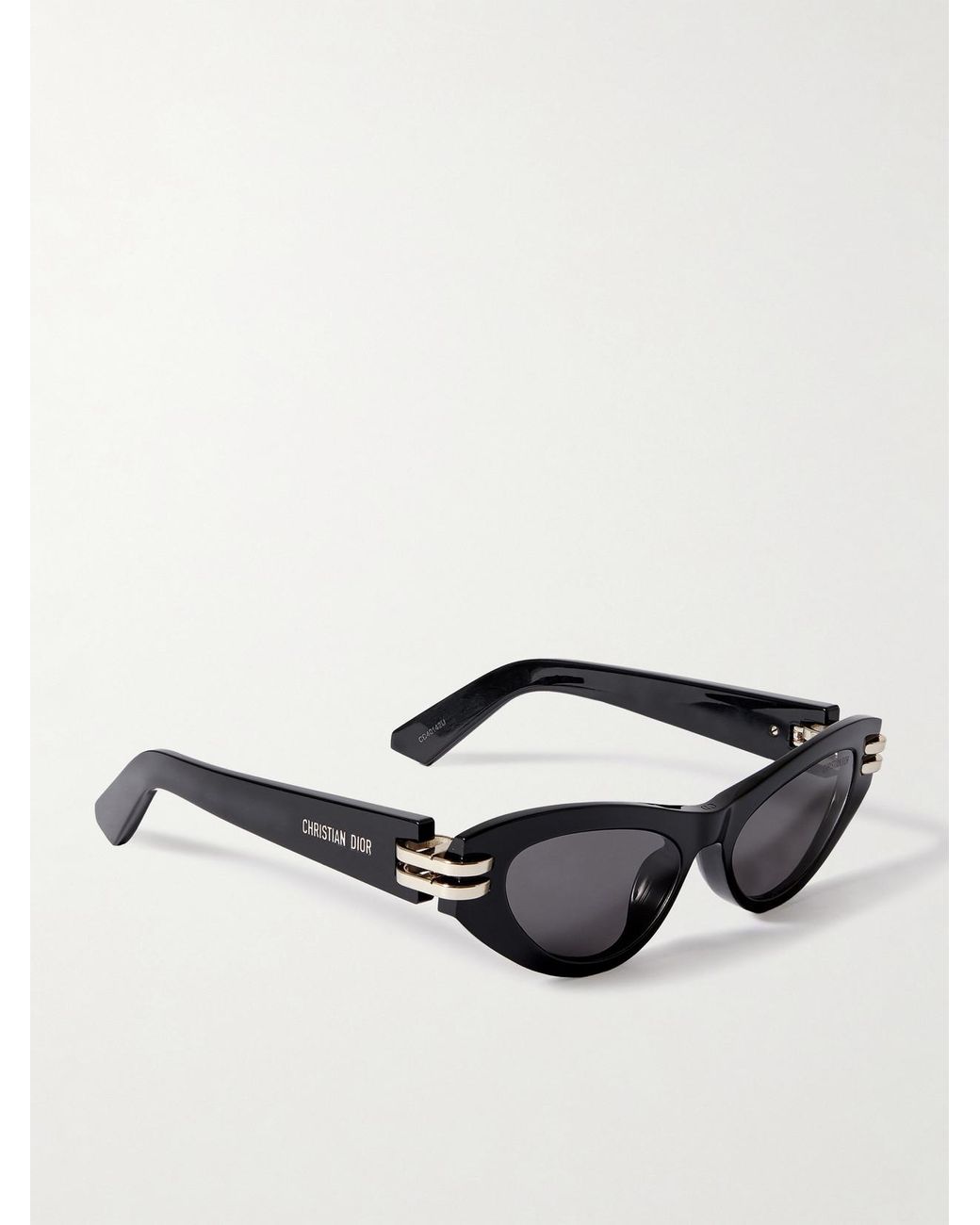 Dior Black Cdior B1U Cat-Eye Acetate And-Tone Sunglasses