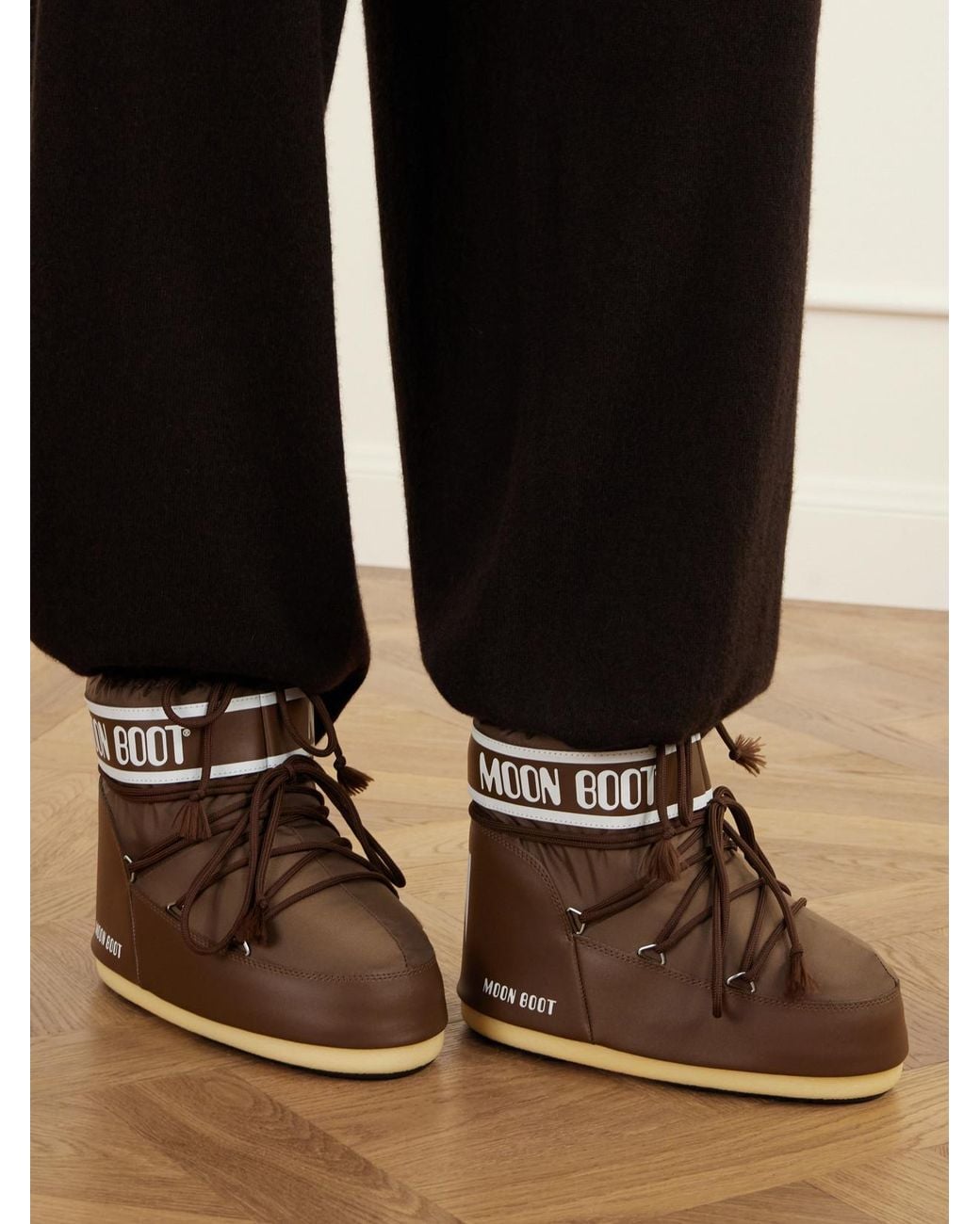 Moon Boot Brown Icon Low Shell Snow Boots