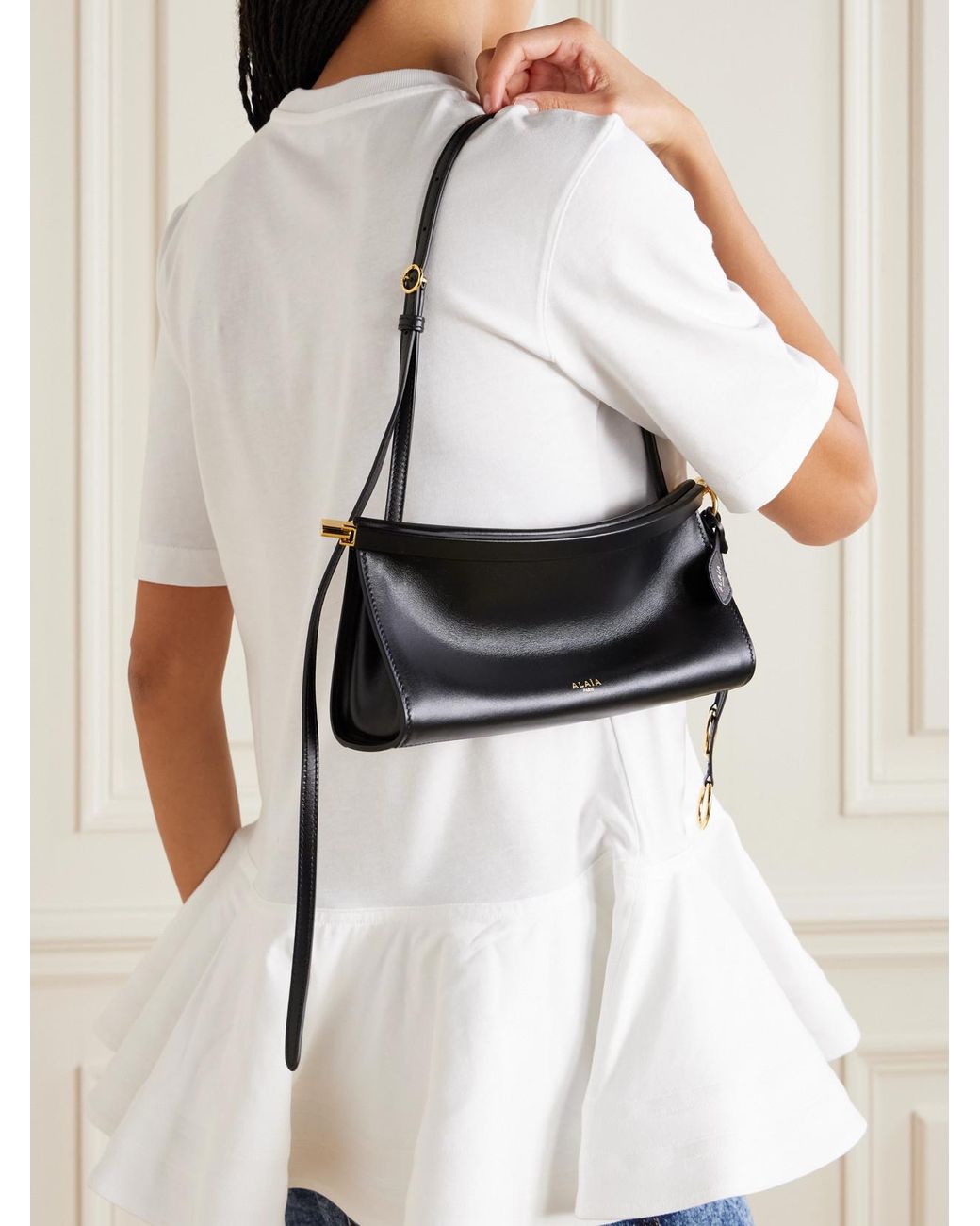 Alaïa Black Shoulder Bag 'Le Click East West Small'