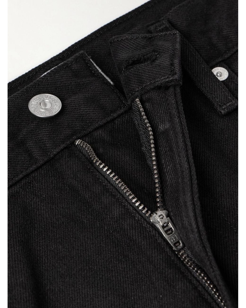 Citizens of Humanity Black Miro Long Mid-Rise Barrel-Leg Jeans