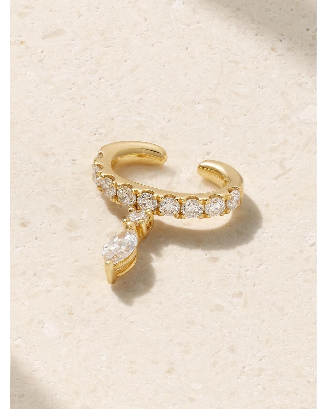 Anita Ko Natural Daphne 18-Karat Diamond Ear Cuff