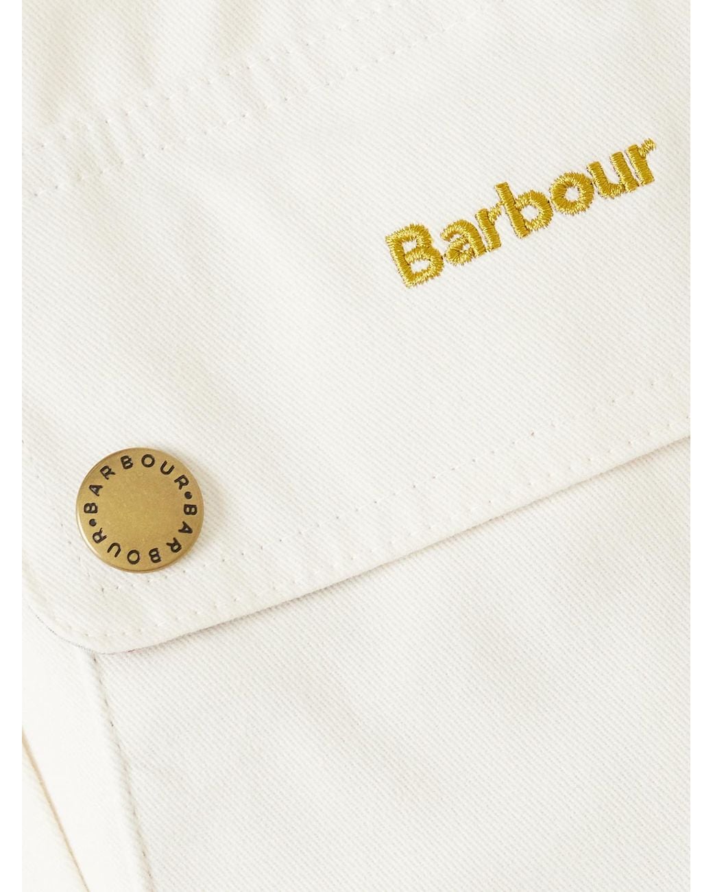 Barbour Natural Modern Beadnell Corduroy-Trimmed Waxed-Cotton Jacket