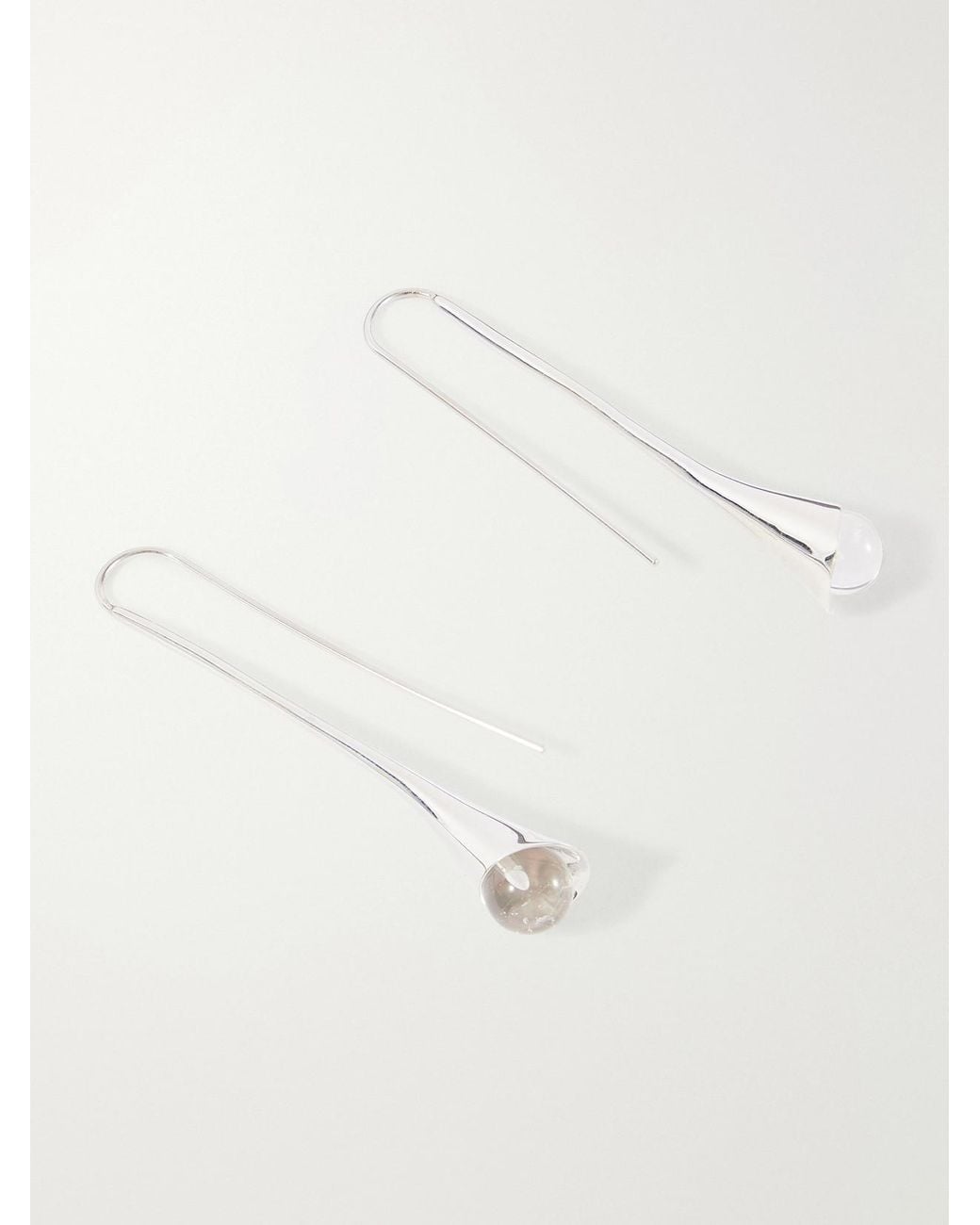 Sophie Buhai White Vienna Sterling And Quartz Earrings