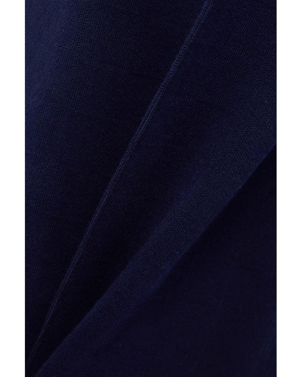 High Sport Blue Kick Cropped Stretch-Cotton Flared Pants