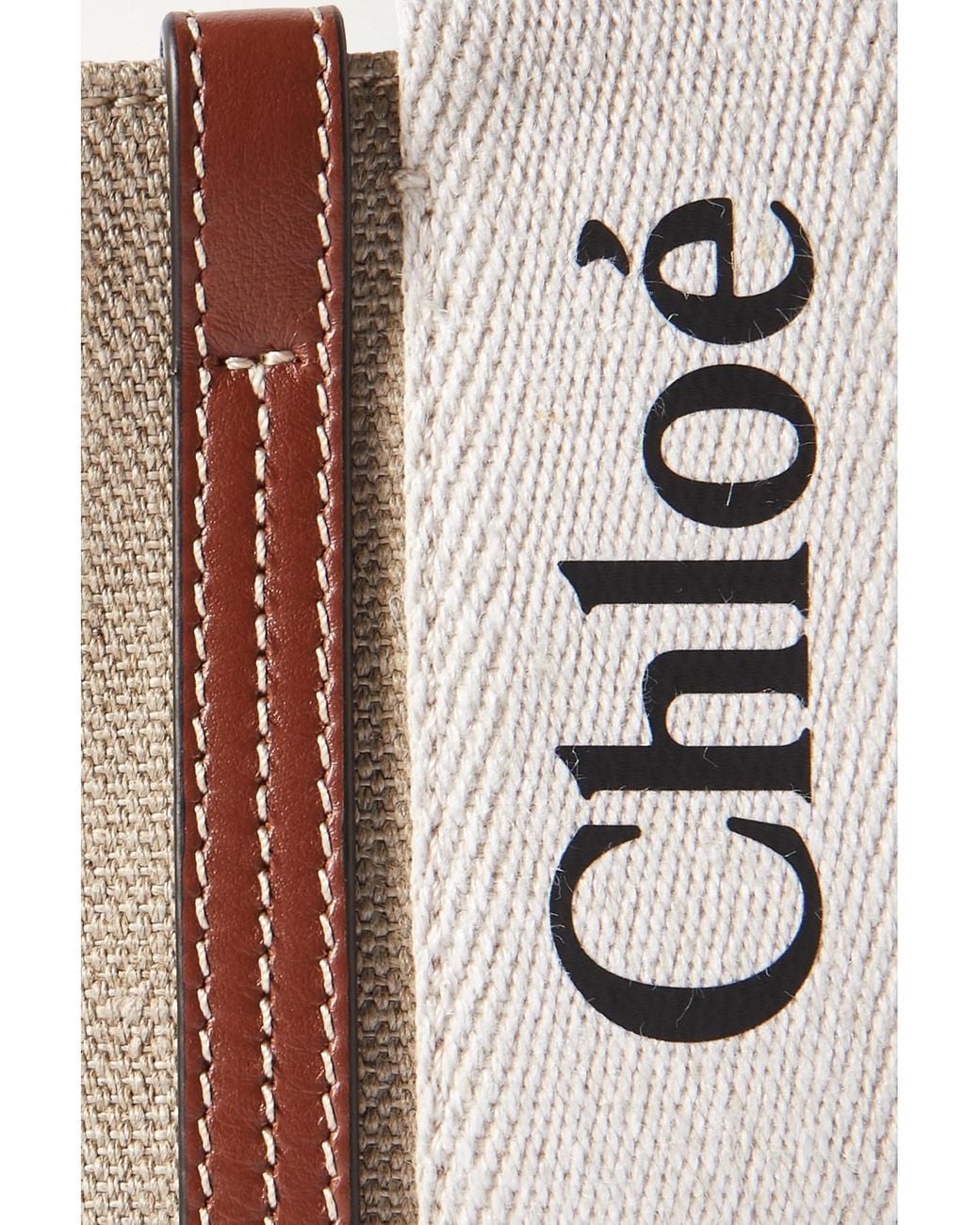 Chloé Natural Mini Woody Tote Bag