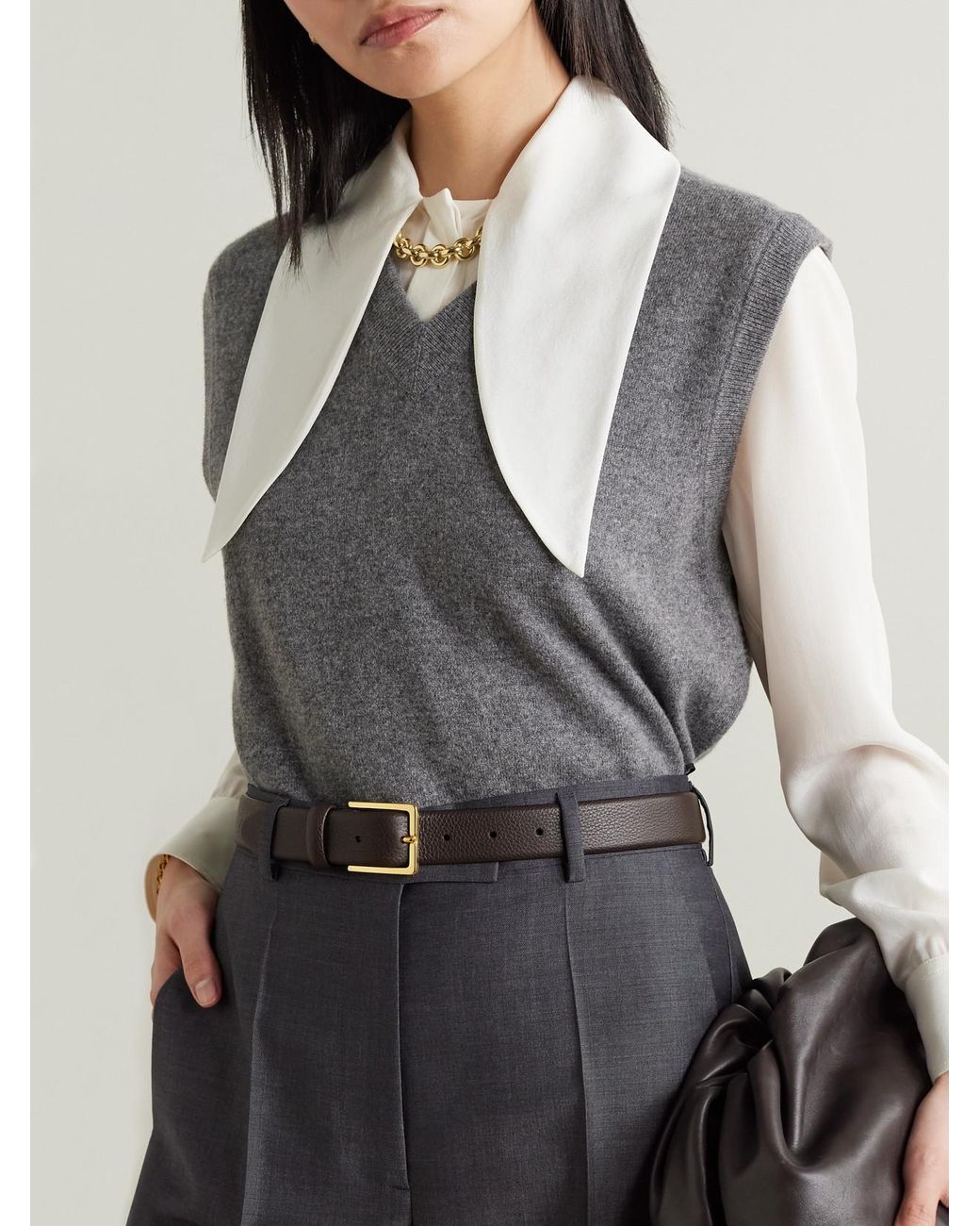 Andersons Brown Textured-Leather Belt