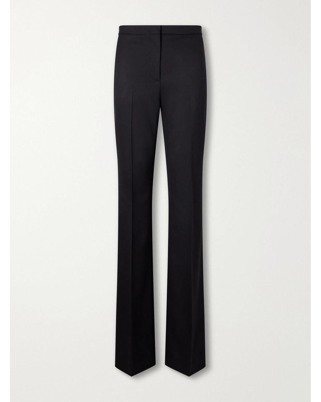 Gucci Blue Wool-Blend Crepe Flared Pants