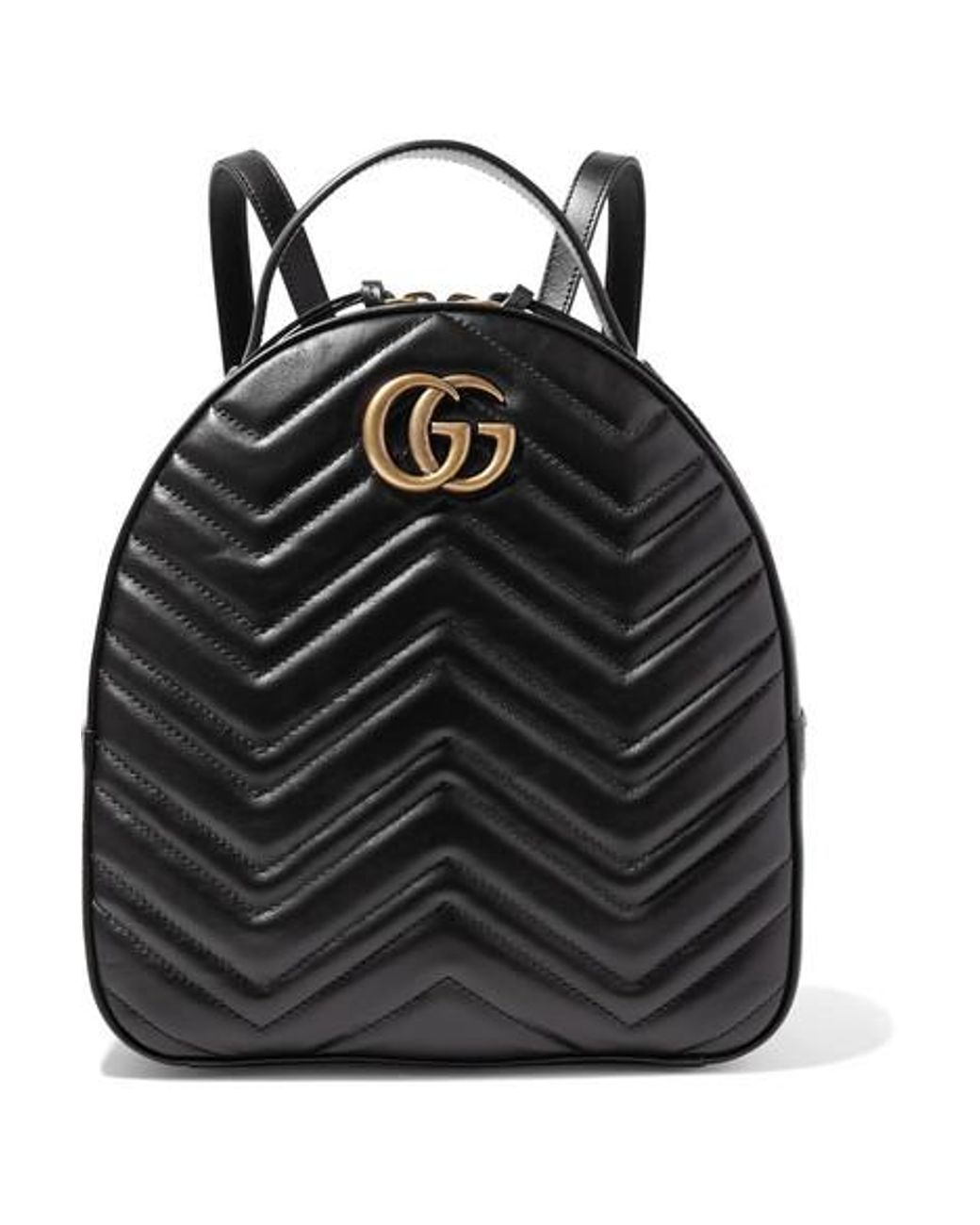 Gg marmont quilted leather backpack clearance black