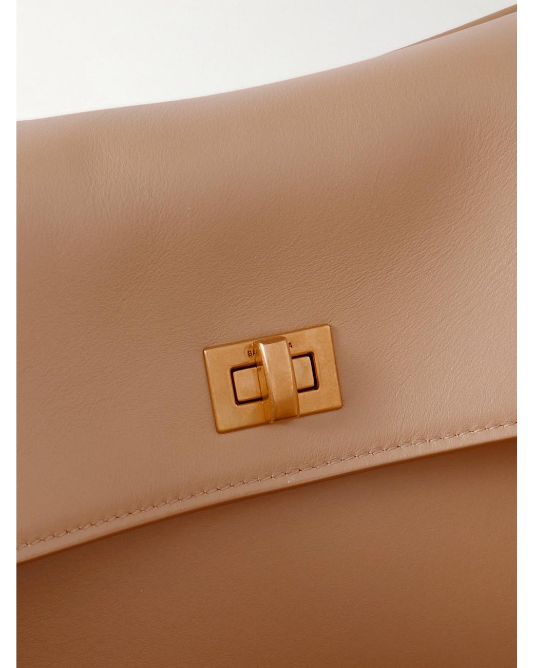 Balenciaga Brown Rodeo Large Leather Shoulder Bag