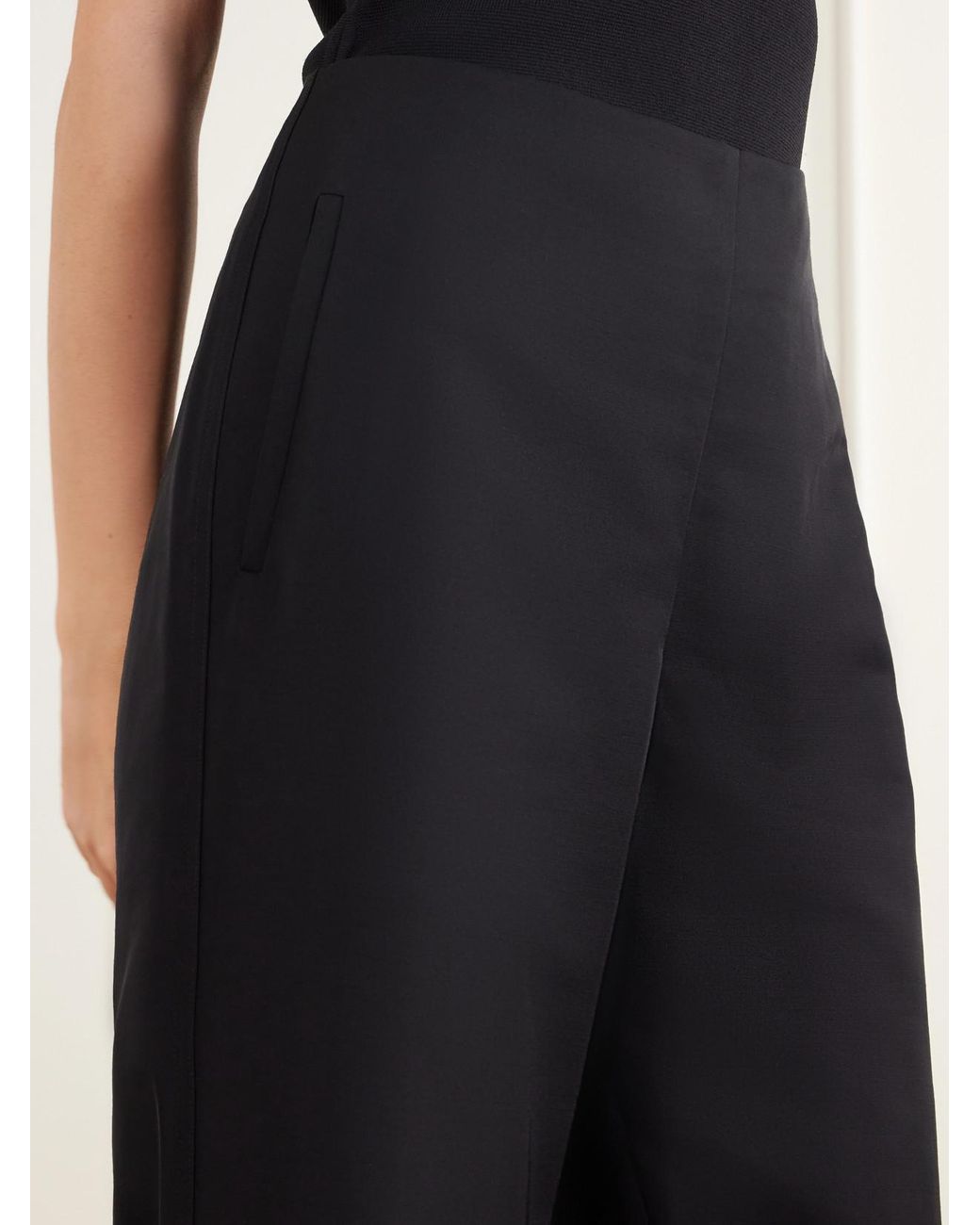 Kallmeyer Blue Nadja Wool-Blend Gazar Straight-Leg Pants