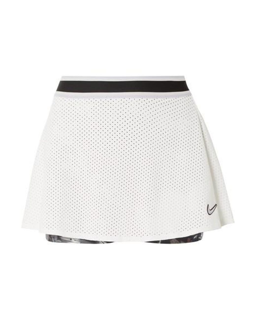Nike Court Essentials Mesh And Floral-print Dri-fit Tennis Skirt in White |  Lyst