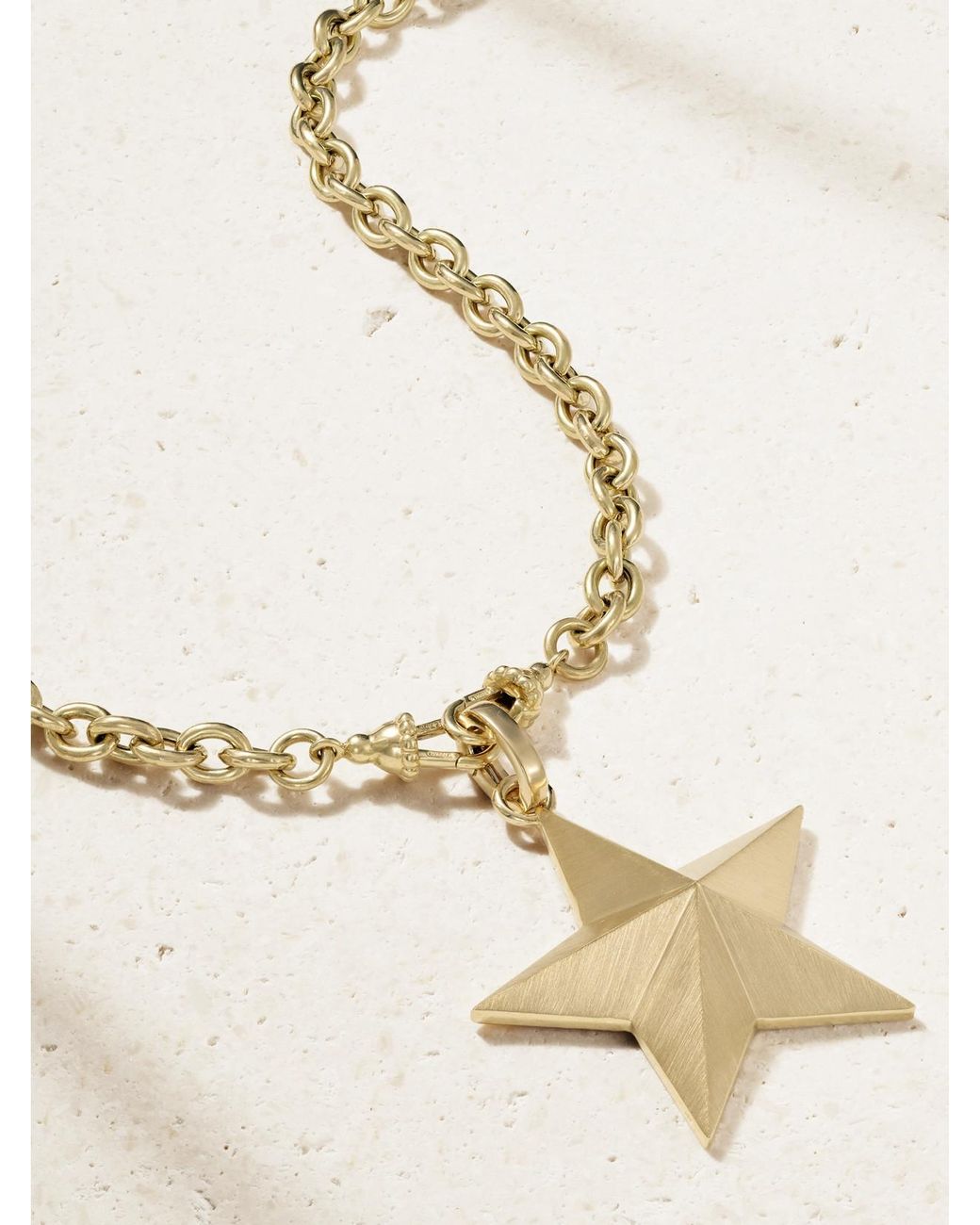 Marie Lichtenberg Natural Jumbo Star 18-Karat Necklace