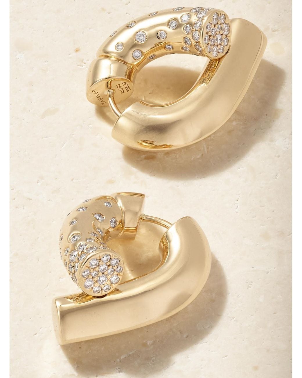 Tabayer Natural Oera 18-Karat Diamond Earrings